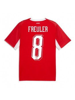Schweiz Remo Freuler #8 Replika Hemmakläder VM 2026 Kortärmad
